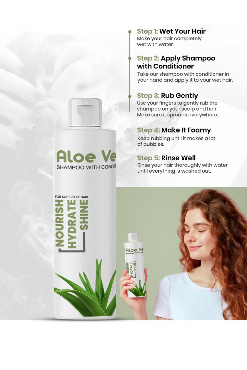 Aloe Vera Gel Shampoo with Conditioner