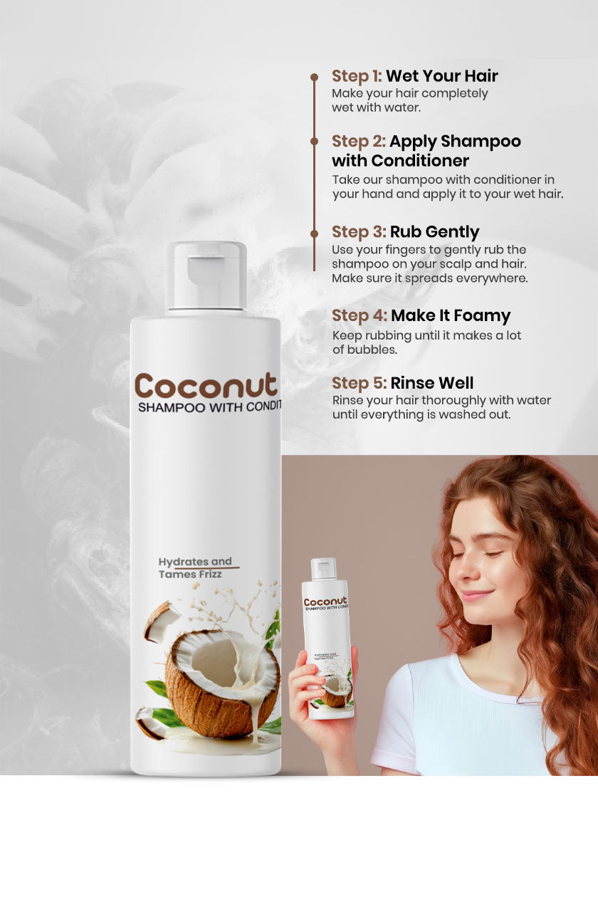 Coconut Milk Shampoo with Conditioner